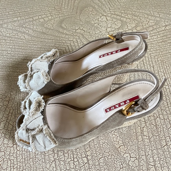 Prada Espadrille wedge sandals - Picture 5 of 10